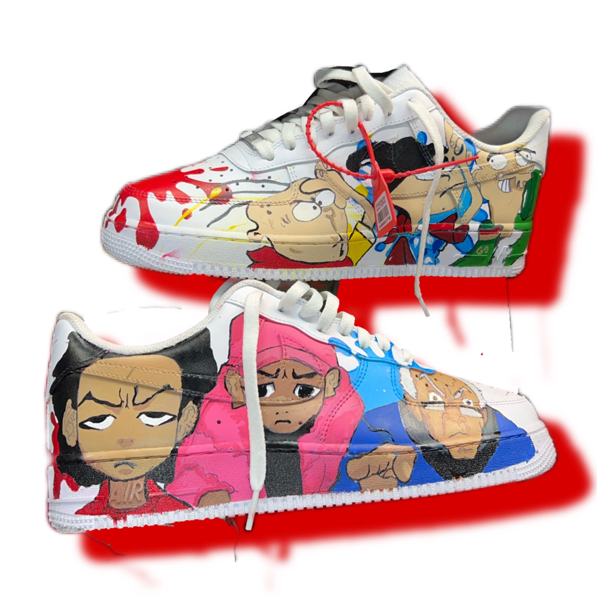 Cartoon Characters Cartoon Shoes Custom Air Force X Mario